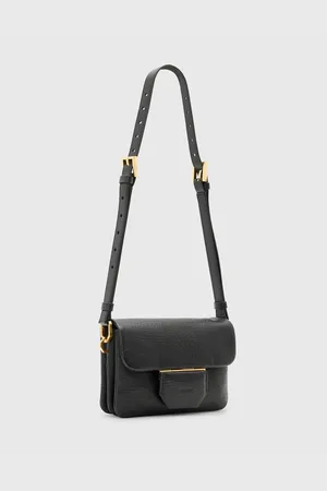 AllSaints Jupiter grain leather crossbody bag in