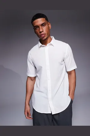 Armani Exchange Short sleeve textured shirt in