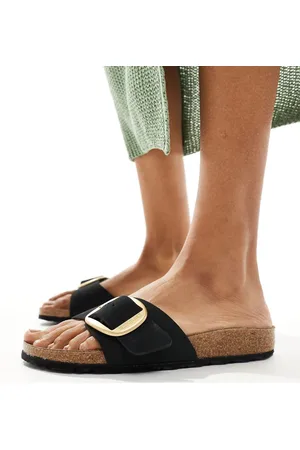 Birkenstock Madrid big buckle sandals in nubuck leather