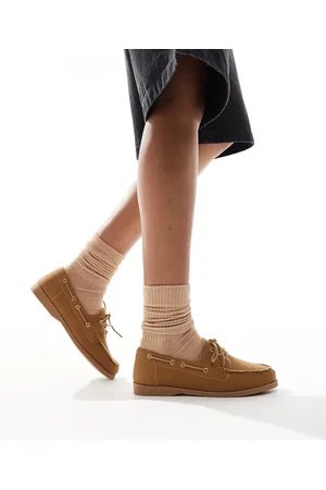 London Rebel Lace up boat shoes in
