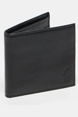 Ralph Lauren Leather bifold wallet with logo in