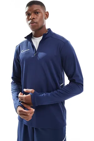 Nike Academy 25 Dri-FIT half zip longsleeve top in