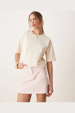 AWARE Boxy undyed t-shirt in cream