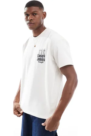 Wrangler Casey Jones workwear logo vintage oversized heavyweight t-shirt in off