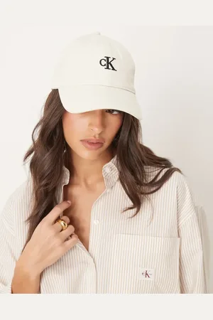 Calvin Klein Monogram logo cap in off