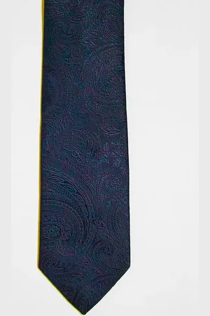 ASOS Slim tie with paisley print in