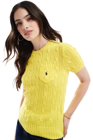 Ralph Lauren Short sleeve cable jumper in bright