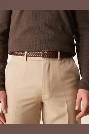 ASOS Bonded leather woven belt in