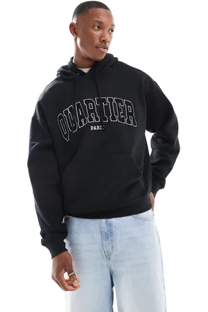 Cotton On Cotton On boxy fit pullover hoodie in with Paris graphic