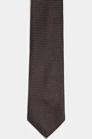 ASOS Textured tie in dark