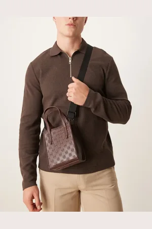 ASOS Monogram cross body bag in