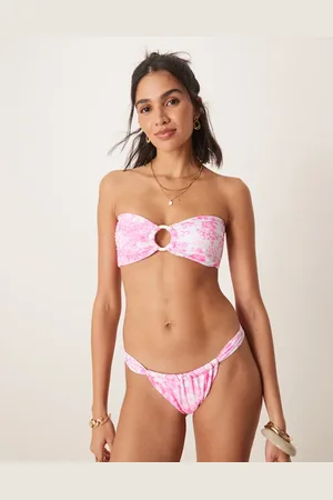 Kulani Kinis Island blush bandeau bikini top in