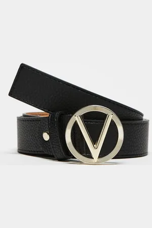 VALENTINO Valentino hampton logo belt in and gold