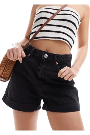 MANGO Turn up mom shorts in