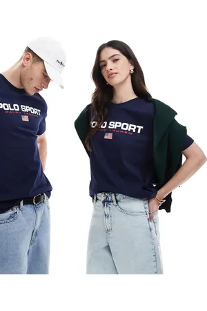 Ralph Lauren Sport capsule unisex large chest flag logo t-shirt classic oversized fit in