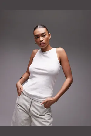 ARKET Rib jersey vest top in