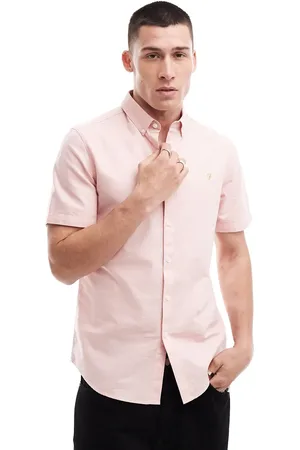 Farah Brewer slim fit short sleeve shirt in