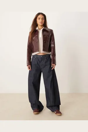 Abercrombie & Fitch Bubble baggy jean in indigo