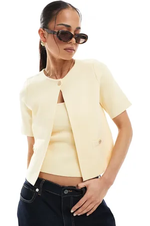 New Look Co-ord top button cardigan in