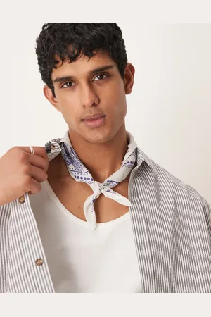 ASOS Paisley bandana in ecru and