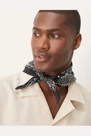 ASOS Paisley bandana in and white