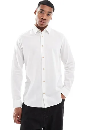 JJ Long sleeve linen blend shirt