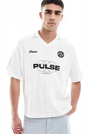 Bershka Knitted retro polo in