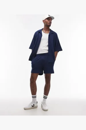 Topman Oversized fit waffle short in