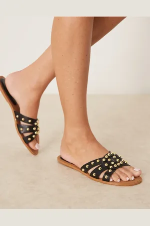 Glamorous Studded flat sandals in
