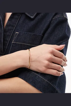 SEOL + GOLD 18ct vermeil wavy bangle bracelet