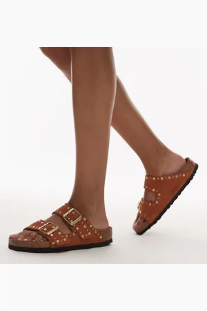Birkenstock Arizona rivet sandal in dark rust