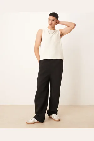 ASOS Heavyweight scuba wide leg jogger in