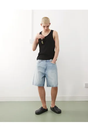 Weekday Galaxy baggy denim shorts in
