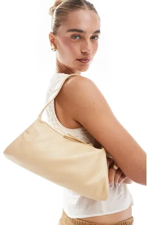 Pull&Bear Structured shoulder bag in butter
