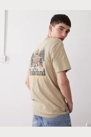 Timberland Back On The Road backprint t-shirt in beige