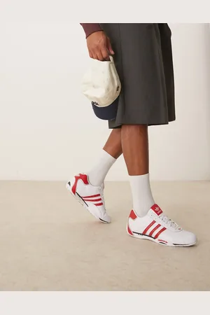 adidas Adracer low trainers in and red