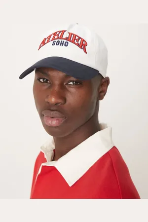 ASOS Cap with embroidery and contrast peak in