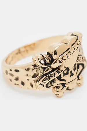 ED HARDY Lovekills slowly cast signet ring