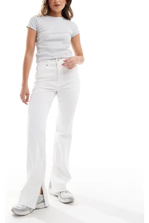 Stradivarius D74 flare slit jean in