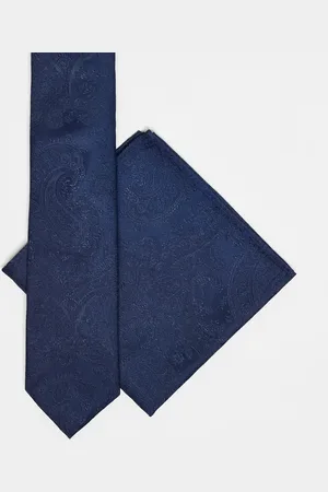 ASOS Paisley tie and pocket square in