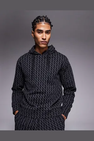 Armani Exchange All over logo print hoodie co-ord in