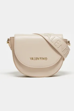 VALENTINO Valentino zero shoulder bag with crossbody webbing strap in cream