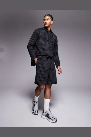 Armani Exchange All over logo print shorts co-ord in