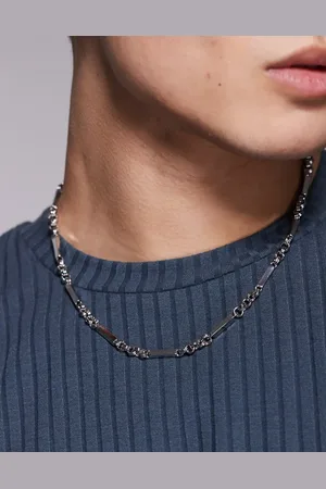ASOS Mixed link box chain necklace in tone