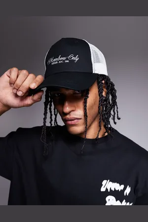 ASOS Members only logo trucker cap in