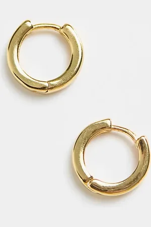 ASOS 9mm hoop earrings in 14k plate