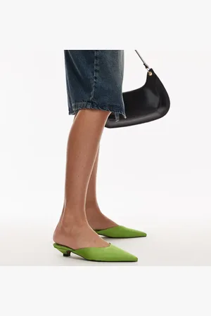 Topshop Dakota court kitten heel shoe in satin