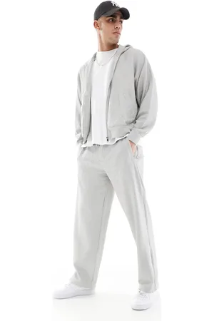 Bershka Seersucker co-ord joggers in light