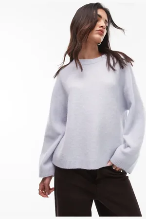 ARKET Super soft alpaca wool blend relaxed sweater in light