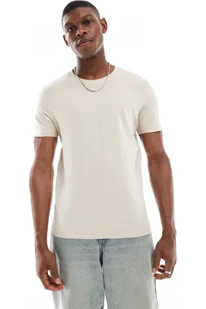 Bershka T-shirt in beige